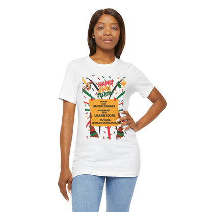 Happy Juneteenth Unisex Garment-Dyed T-Shirt - Celebrate Freedom and Heritage