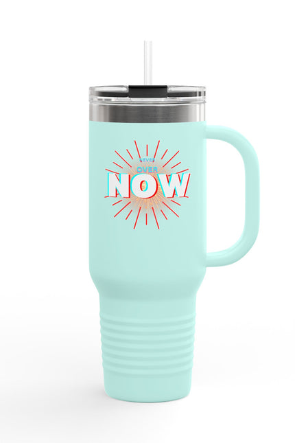 Motivational Insulated Travel Mug - 40oz - ‘Over Now’ Design