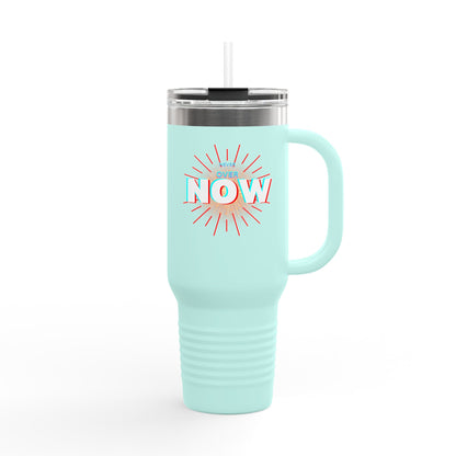 Motivational Insulated Travel Mug - 40oz - ‘Over Now’ Design