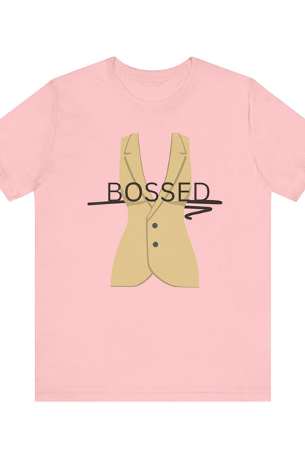 Bossed Unisex Garment-Dyed T-shirt in Black