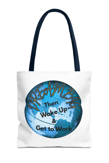 Dream Big Tote Bag - Motivational Earth Design for Daily Inspiration
