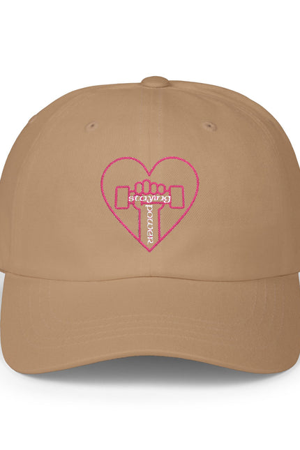 Heart & Dumbbell Classic Dad Cap - Gym Lover Hat, Father's Day Gift, Workout Accessories, Casual Style Cap, Fitness Enthusiast Gear