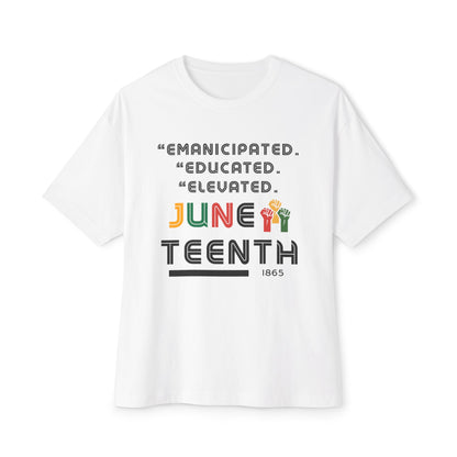 Juneteenth Oversized Tee, Celebrate Freedom Shirt, Unisex Graphic Tee, Equality T-Shirt, Empowerment Gift, Black History Apparel