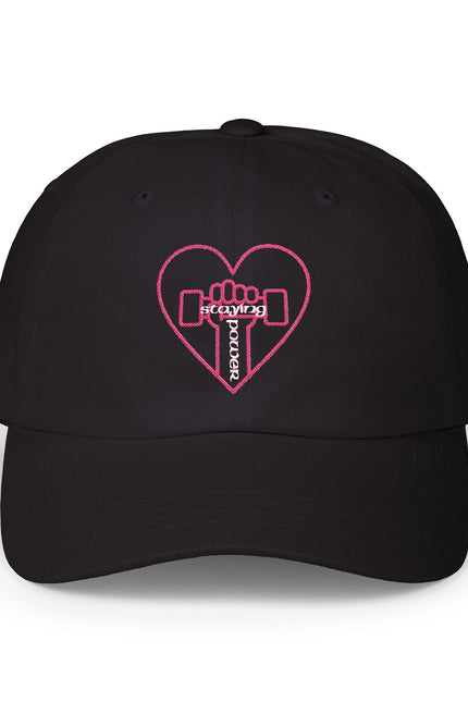Heart & Dumbbell Classic Dad Cap - Gym Lover Hat, Father's Day Gift, Workout Accessories, Casual Style Cap, Fitness Enthusiast Gear