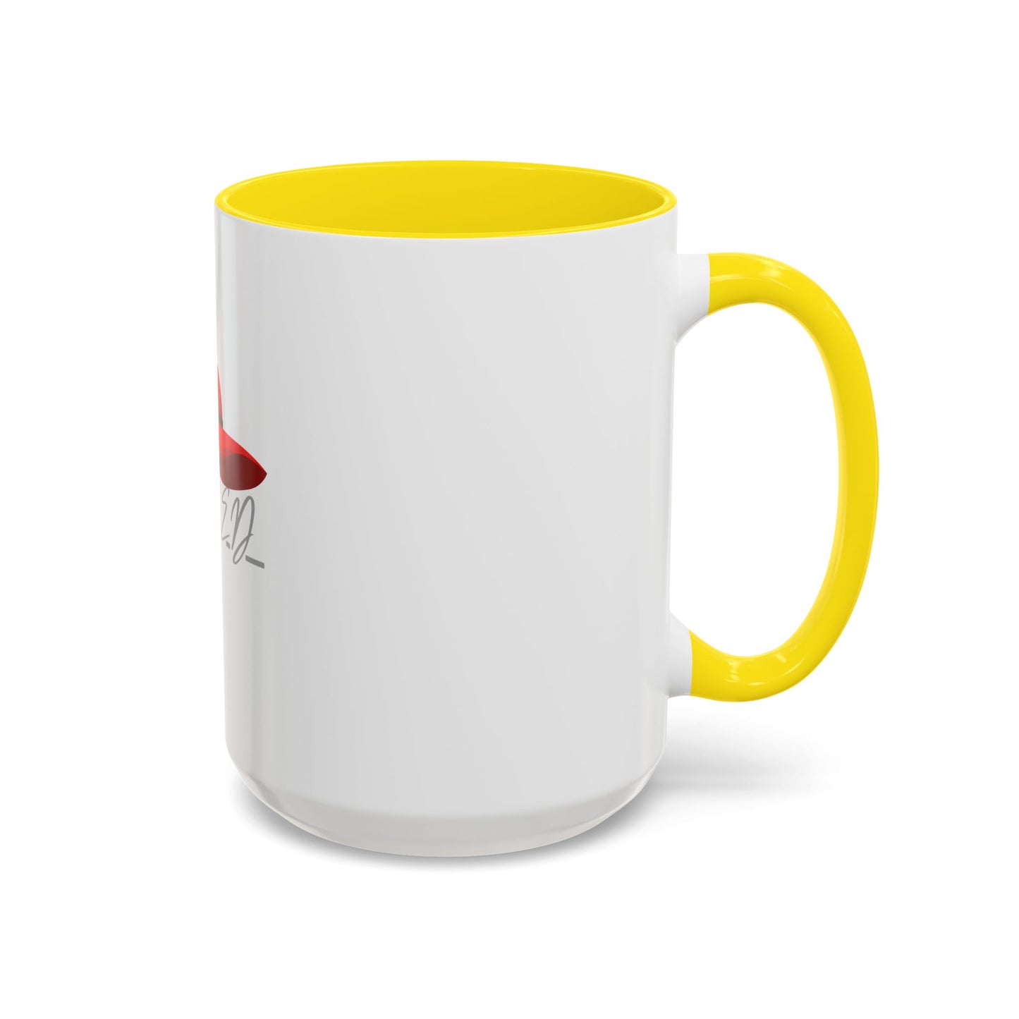 Bold Red Hat Accent Coffee Mug - Stylish Drinkware for Fashion Lovers