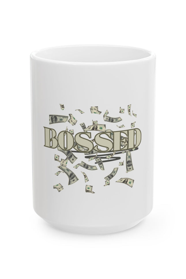 Bossed Ceramic Mug - Motivational Coffee Cup for Entrepreneurs