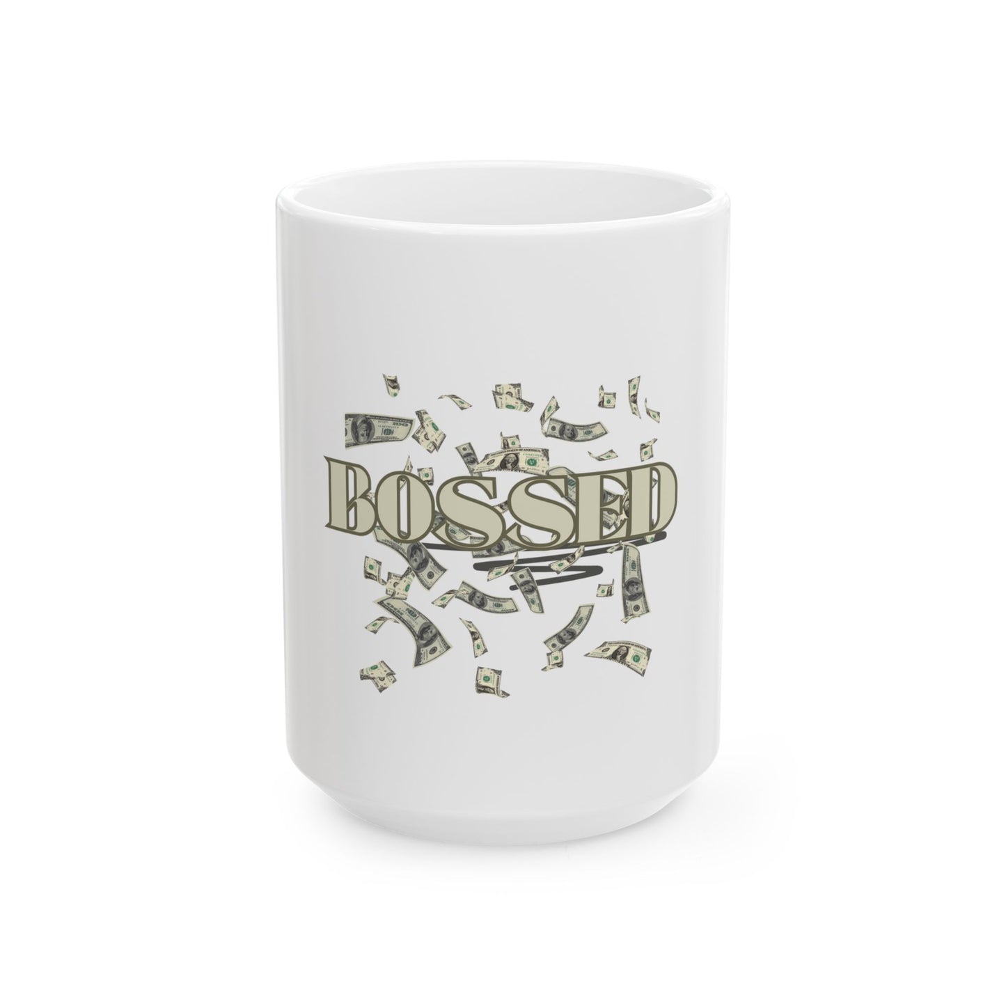 Bossed Ceramic Mug - Motivational Coffee Cup for Entrepreneurs