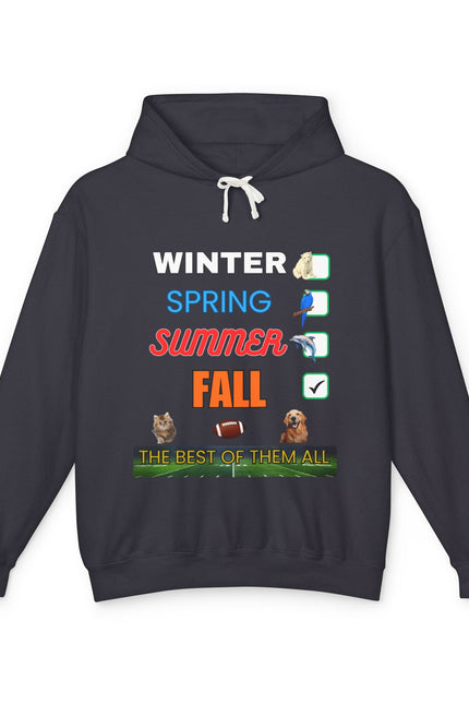 Fall Hoodies - Unisex Lightweight Hooded Sweatshirt