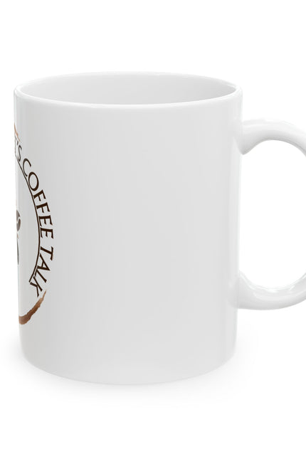 Ceramic Coffee Mug, Let's Coffee Talk Mug, Coffee Lover's Gift, Home Cafe Decor, Perfect for Friends & Family Celebrations
