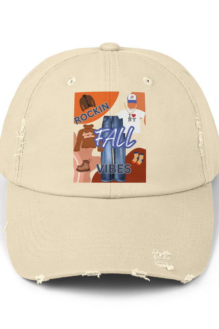 Fall Cap - Unisex Distressed Cap