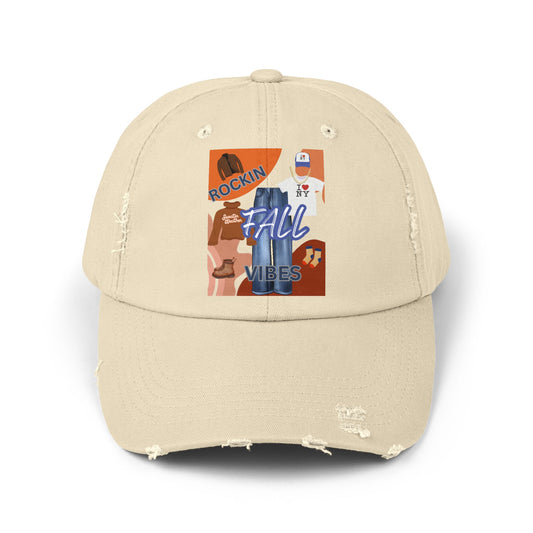 Fall Cap - Unisex Distressed Cap