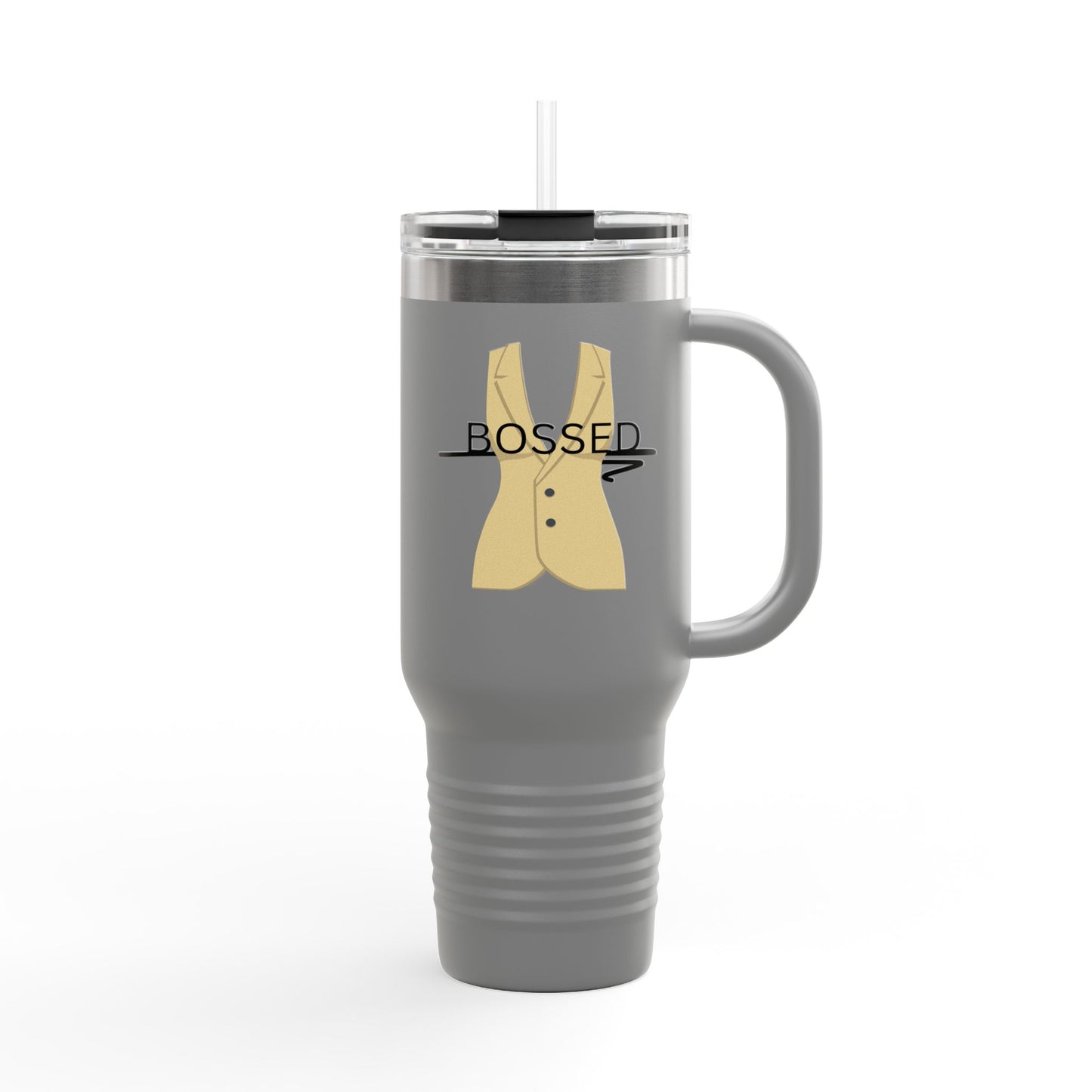 Bossed Insulated Travel Mug - 40oz Coffee Cup for Professionals
