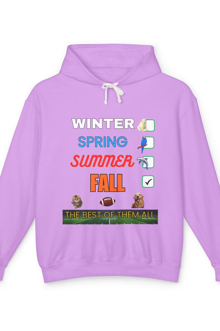 Fall Hoodies - Unisex Lightweight Hooded Sweatshirt