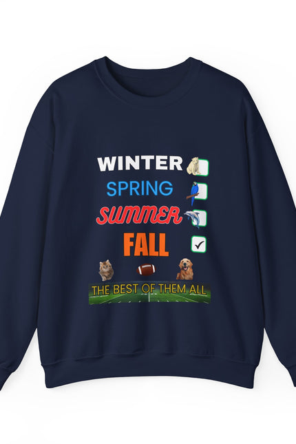 Fall Crewneck Sweatshirt — "The Best of Them All" Seasonal Checklist Design