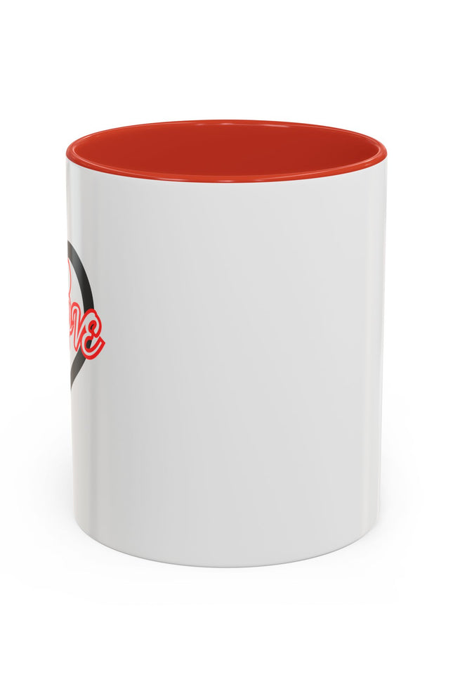 Self Love Heart Accent Coffee Mug — Inspirational 11/15oz Ceramic