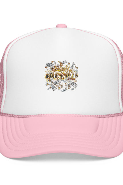 Trucker Hat — Gold Diamond Grill Graphic Foam Mesh Cap