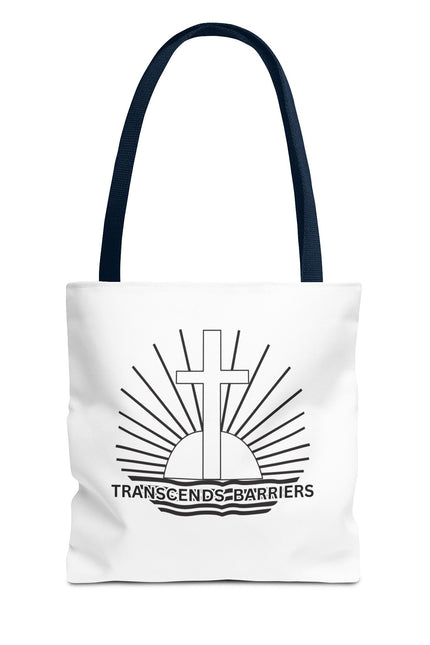 Inspirational Quote Tote Bag - Transcends Barriers - Eco-friendly Shopping Bag, Gift for Friends, Motivational Canvas Bag, Everyday Use