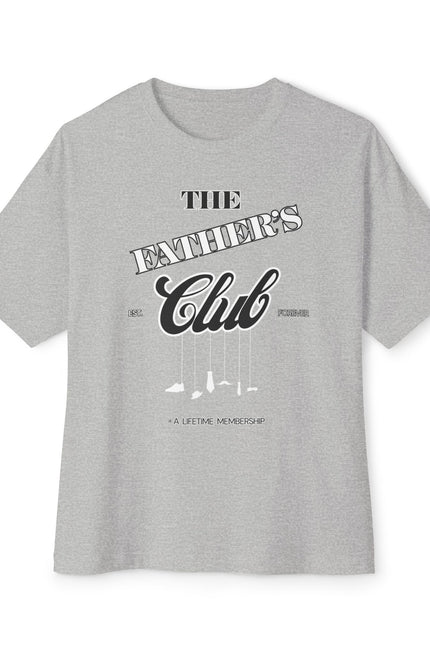 Classic Father’s Club Unisex Oversized Tee, Casual Shirt for Dads, Gift for Father's Day, Comfortable Everyday Wear, Trendy Boxy Top