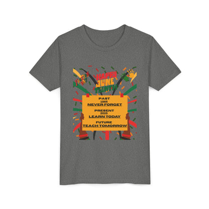 Youth Short Sleeve Tee - Happy Juneteenth Celebration Shirt for Kids