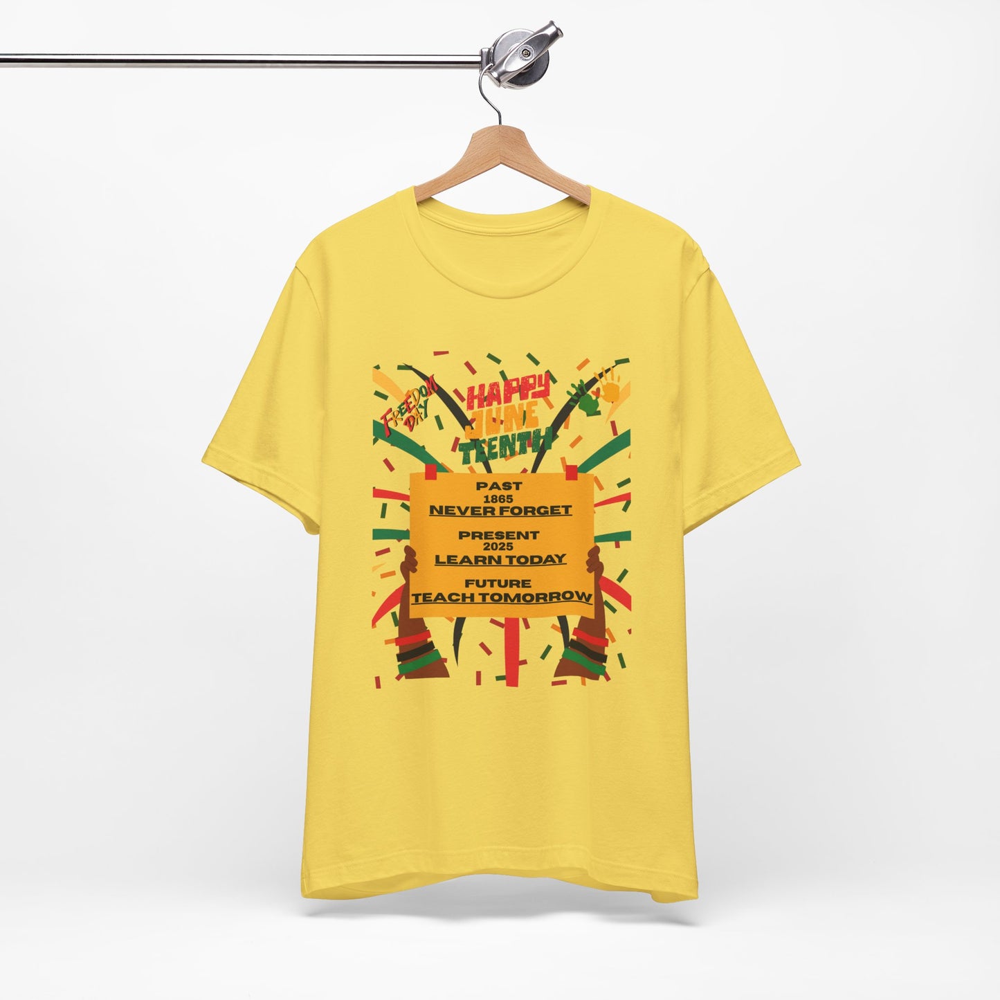 Happy Juneteenth Unisex Garment-Dyed T-Shirt - Celebrate Freedom and Heritage