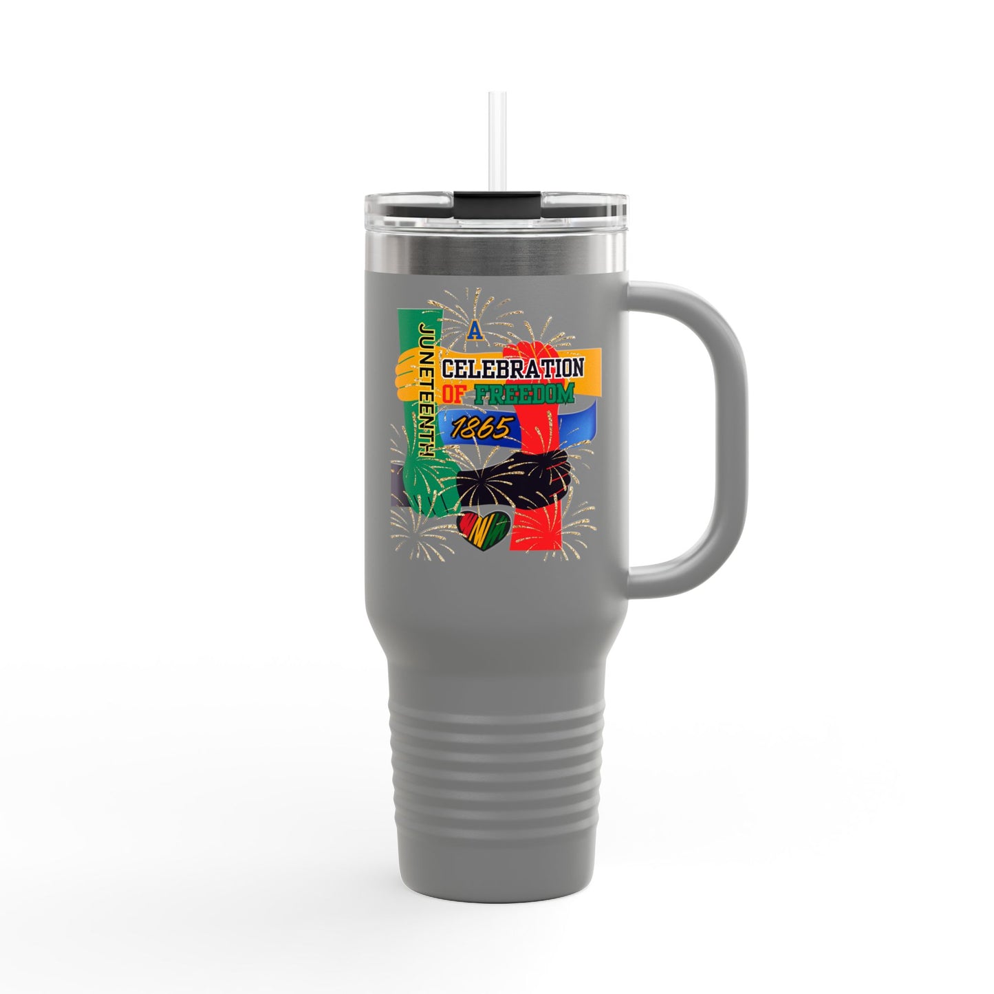 Juneteenth Celebration Insulated Travel Mug - 40oz Freedom Design
