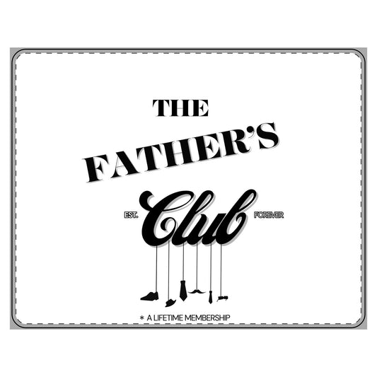 Stylish PU Leather Mouse Mat for The Father's Club - Perfect Gift for Dads