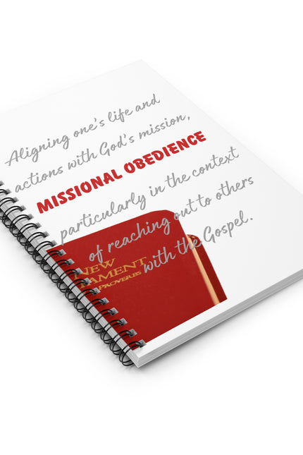 Inspirational Spiral Notebook for Faith-Based Reflection, Christian Journal, Missionary Planner, Spiritual Growth Diary, Gift for Believers