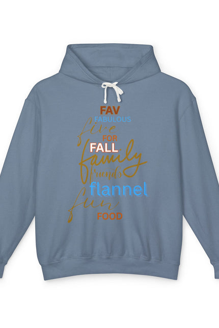 Fall Family Flannel Hoodie — "Fav Things" Cozy Autumn Sweatshirt