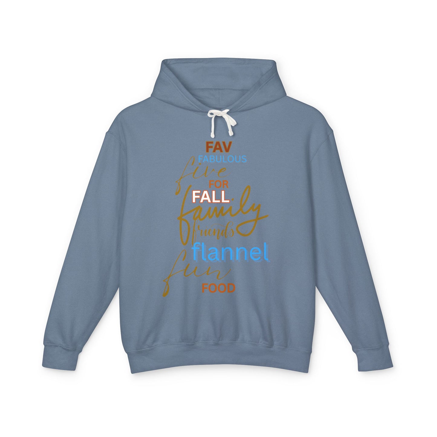 Fall Family Flannel Hoodie — "Fav Things" Cozy Autumn Sweatshirt