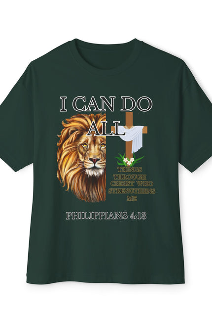 Christian Lion Tee — "I Can Do All Things" Philippians 4:13 Inspirational T‑Shirt