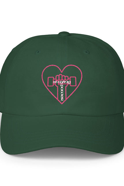 Heart & Dumbbell Classic Dad Cap - Gym Lover Hat, Father's Day Gift, Workout Accessories, Casual Style Cap, Fitness Enthusiast Gear