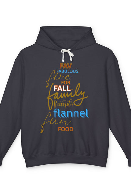 Fall Family Flannel Hoodie — "Fav Things" Cozy Autumn Sweatshirt