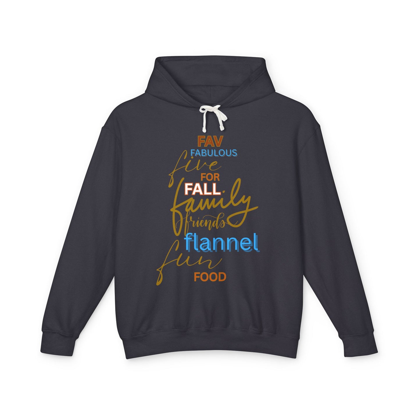Fall Family Flannel Hoodie — "Fav Things" Cozy Autumn Sweatshirt