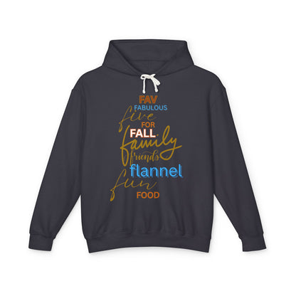 Fall Family Flannel Hoodie — "Fav Things" Cozy Autumn Sweatshirt