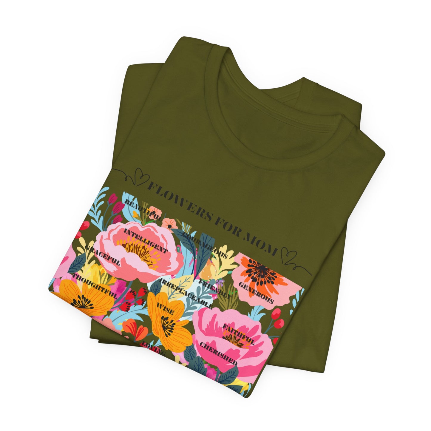Floral Design Unisex T-Shirt for Moms - "The Smell is Amazing!"
