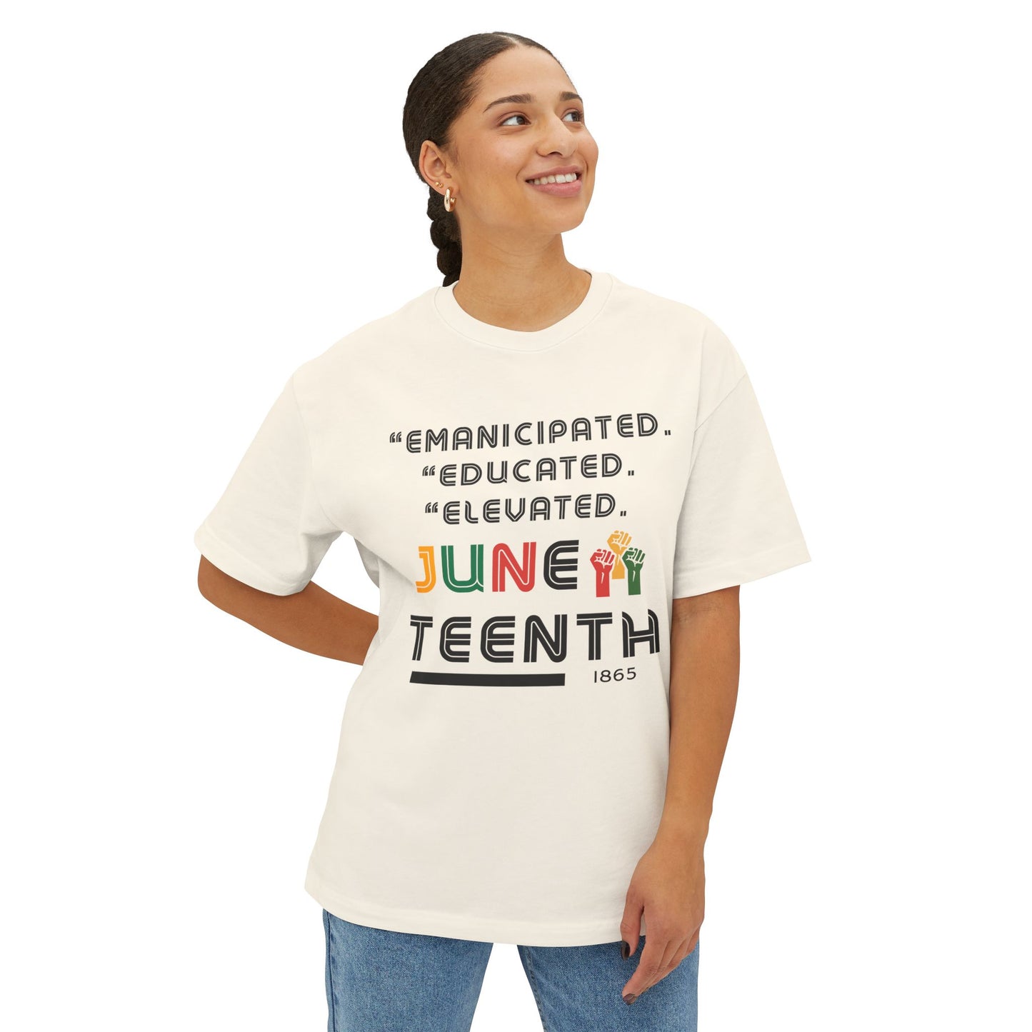 Juneteenth Oversized Tee, Celebrate Freedom Shirt, Unisex Graphic Tee, Equality T-Shirt, Empowerment Gift, Black History Apparel