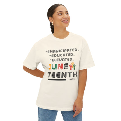 Juneteenth Oversized Tee, Celebrate Freedom Shirt, Unisex Graphic Tee, Equality T-Shirt, Empowerment Gift, Black History Apparel
