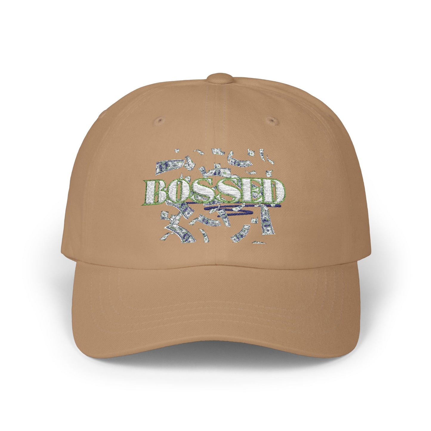 Bossed Classic Dad Cap - Stylish Adjustable Baseball Hat for Everyday Wear