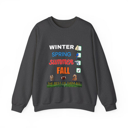Fall Crewneck Sweatshirt — "The Best of Them All" Seasonal Checklist Design
