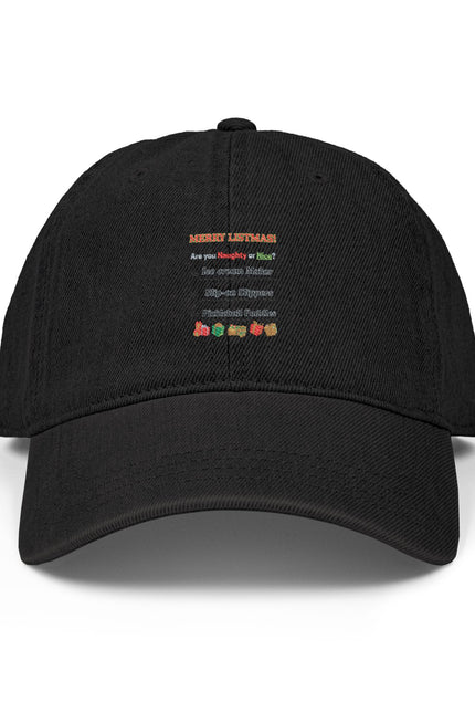 Embroidered Denim Hat for Holidays