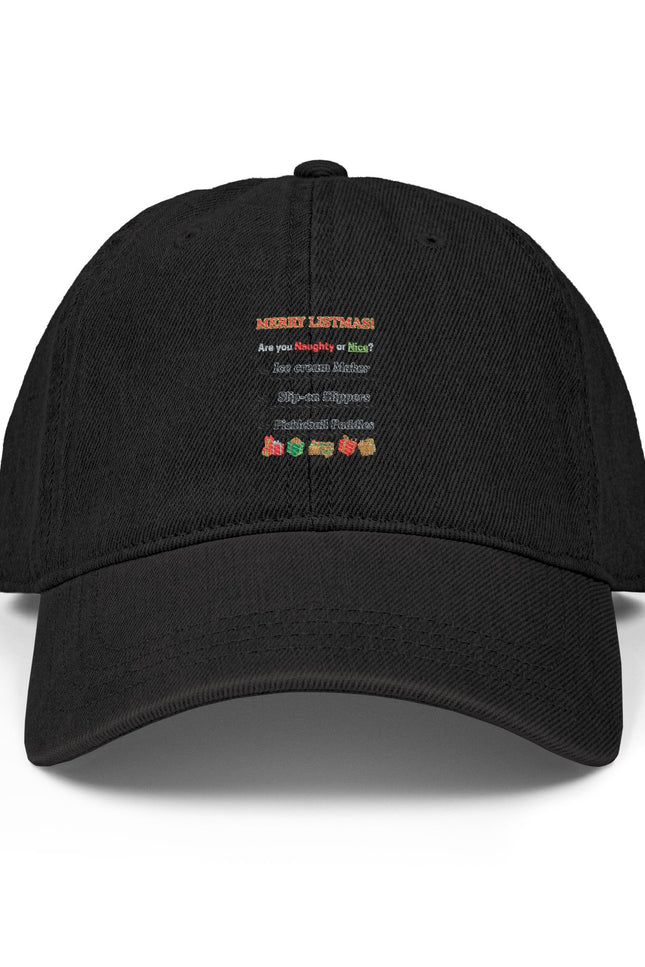 Embroidered Denim Hat for Holidays