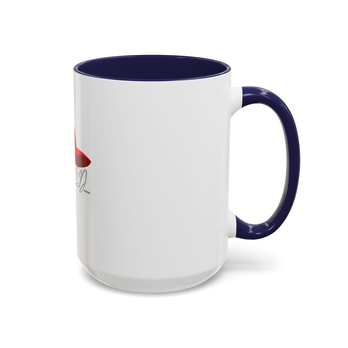 Bold Red Hat Accent Coffee Mug - Stylish Drinkware for Fashion Lovers