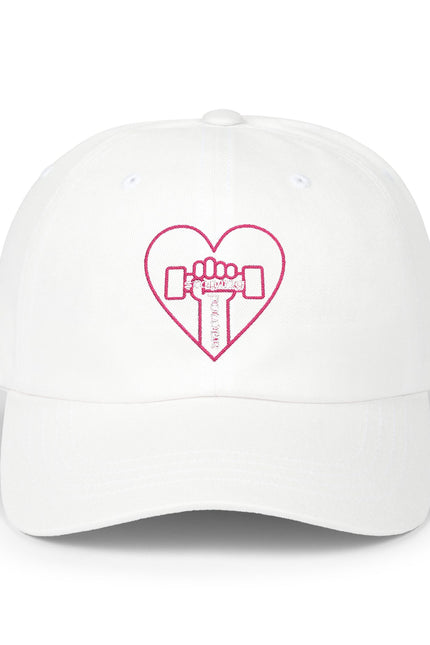 Heart & Dumbbell Classic Dad Cap - Gym Lover Hat, Father's Day Gift, Workout Accessories, Casual Style Cap, Fitness Enthusiast Gear