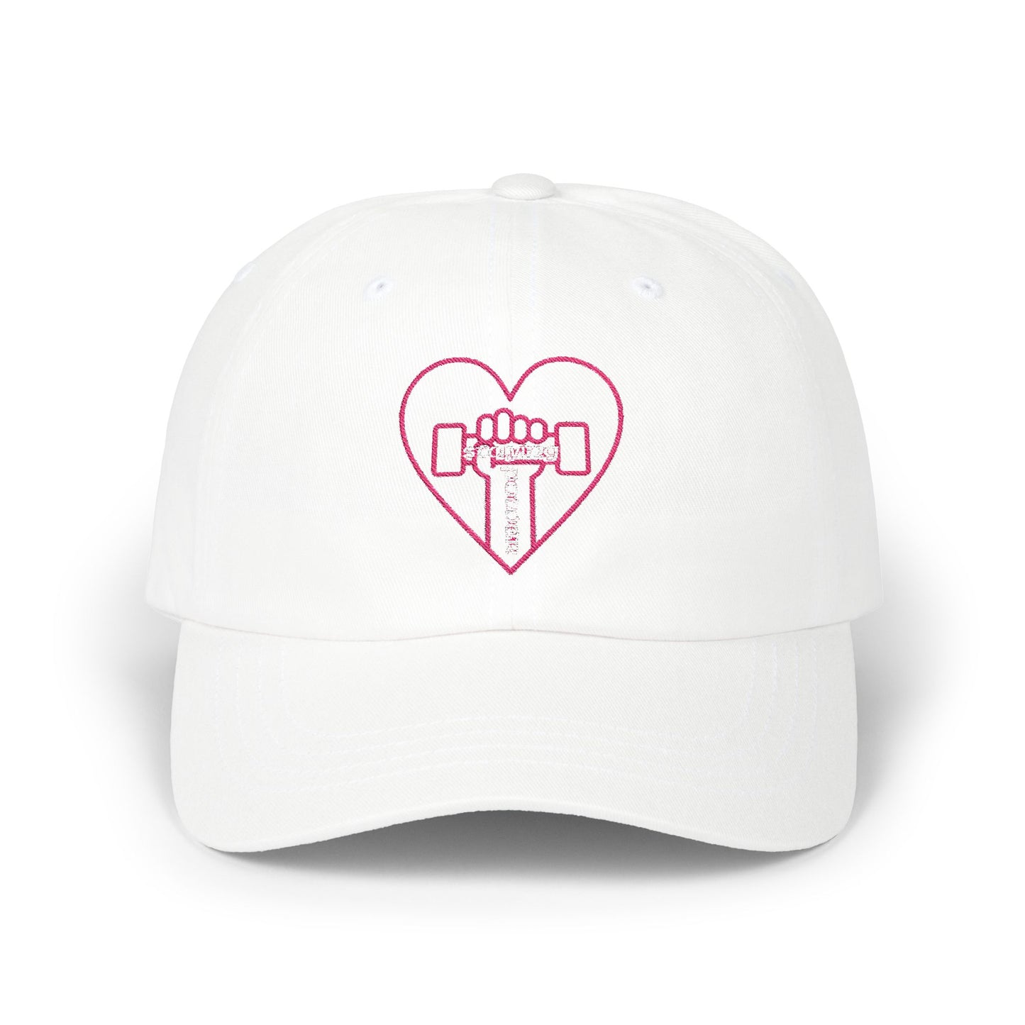 Heart & Dumbbell Classic Dad Cap - Gym Lover Hat, Father's Day Gift, Workout Accessories, Casual Style Cap, Fitness Enthusiast Gear