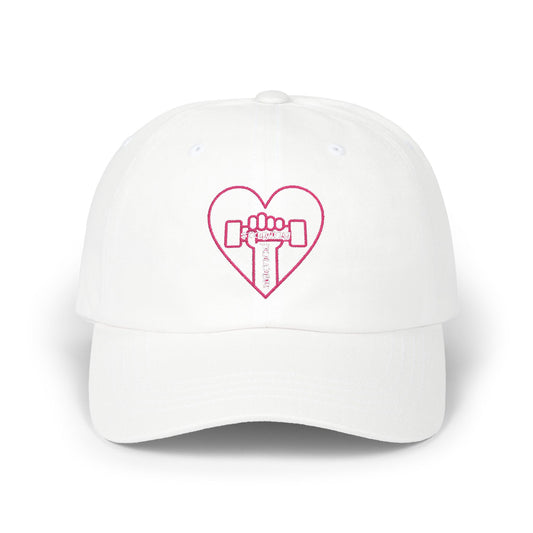 Heart & Dumbbell Classic Dad Cap - Gym Lover Hat, Father's Day Gift, Workout Accessories, Casual Style Cap, Fitness Enthusiast Gear