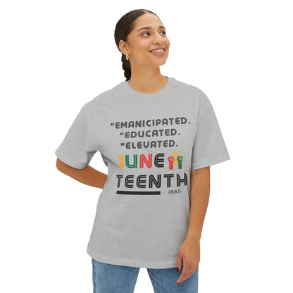 Juneteenth Oversized Tee, Celebrate Freedom Shirt, Unisex Graphic Tee, Equality T-Shirt, Empowerment Gift, Black History Apparel