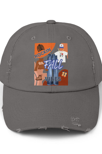 Fall Cap - Unisex Distressed Cap