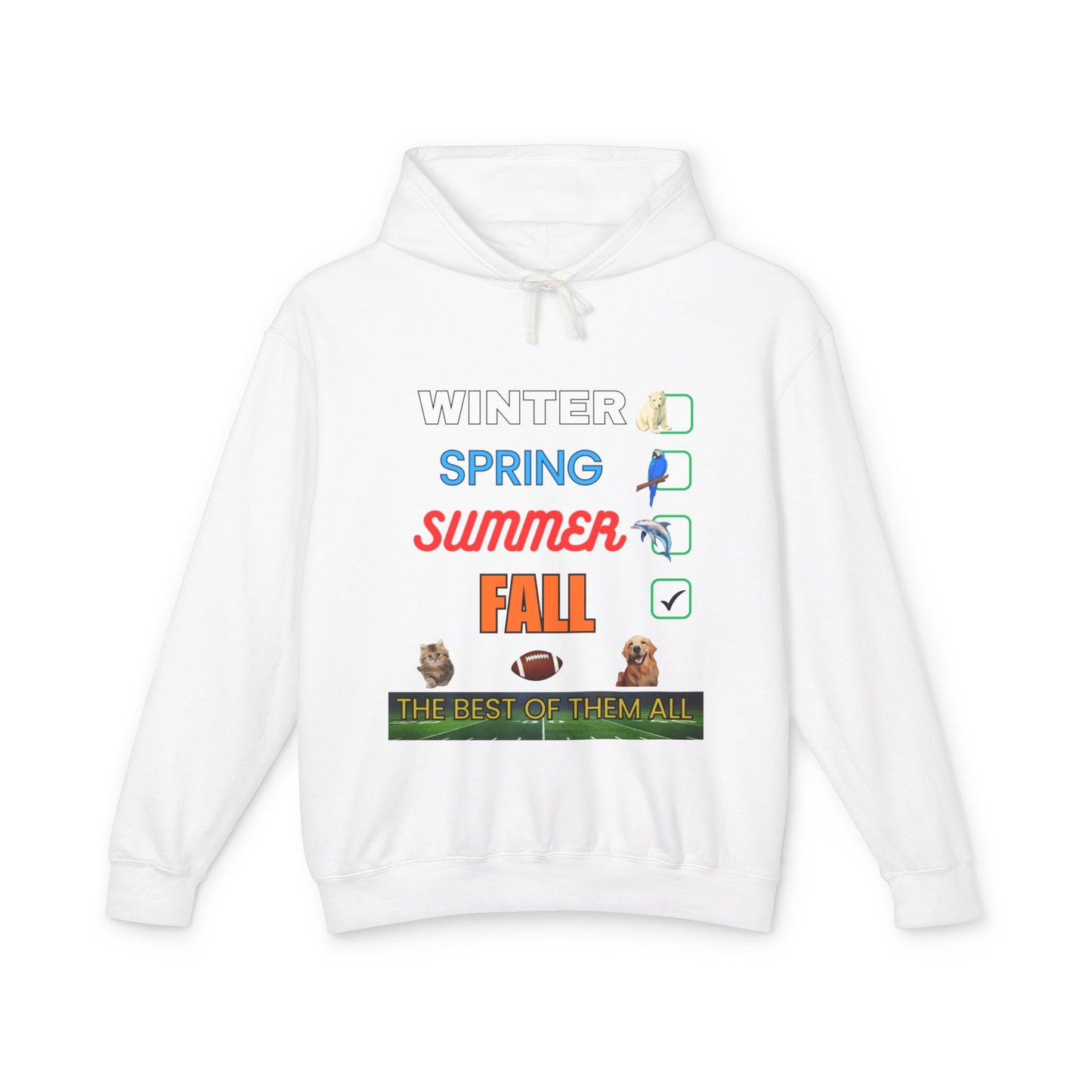 Fall Hoodies - Unisex Lightweight Hooded Sweatshirt