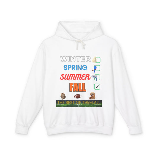 Fall Hoodies - Unisex Lightweight Hooded Sweatshirt