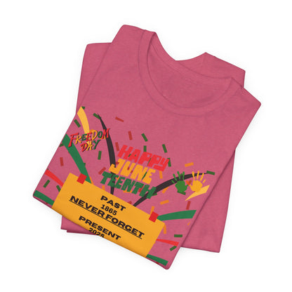 Happy Juneteenth Unisex Garment-Dyed T-Shirt - Celebrate Freedom and Heritage